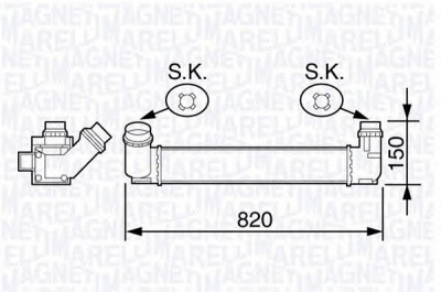 MAGNETI MARELLI 351319203590 -  Интеркулер